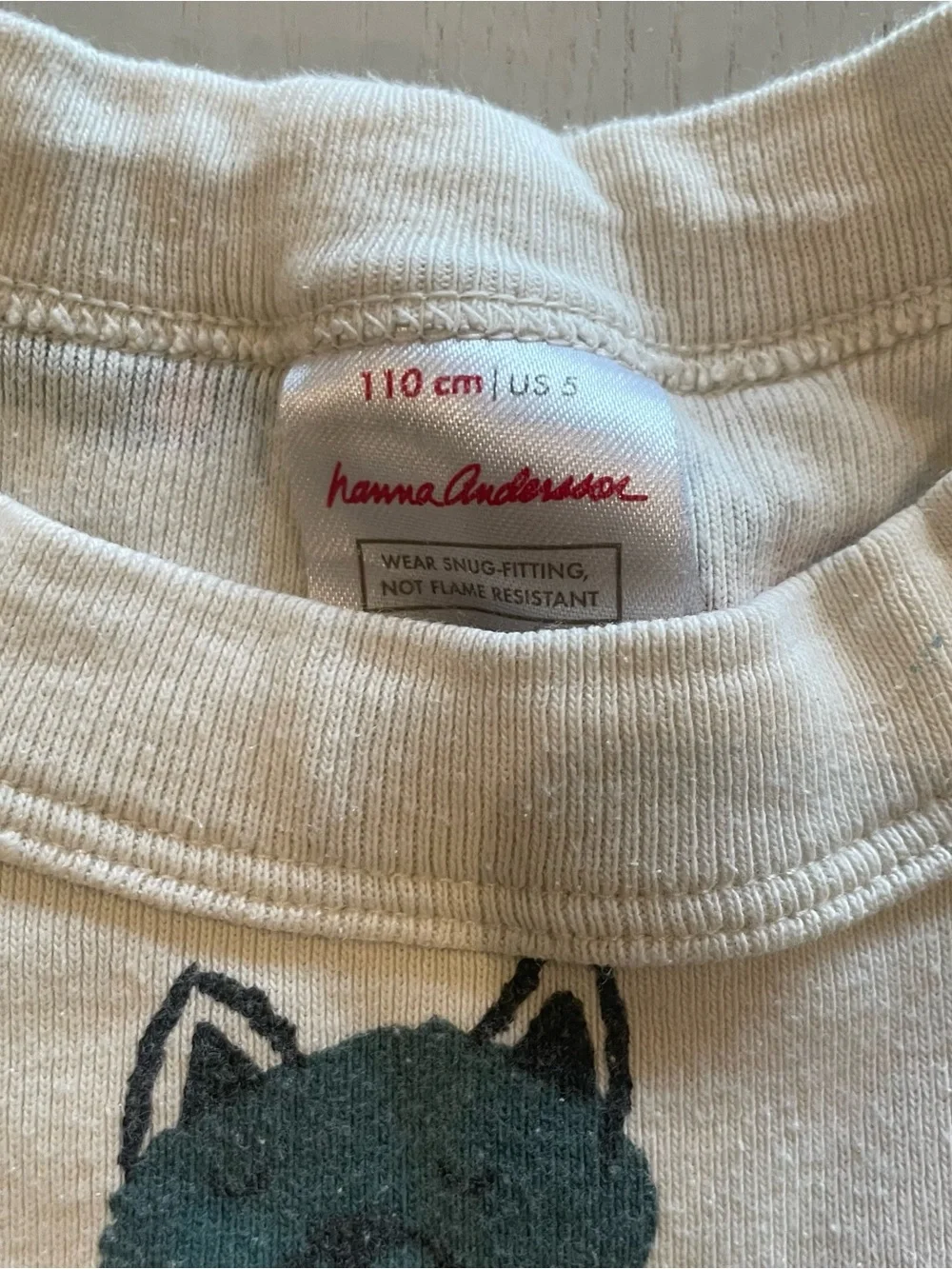 Hanna Andersson HannaJams Long John Pajama Set Cuddly Critters - Size 5 110